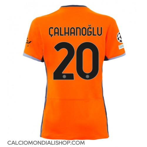 Maglie da calcio Inter Milan Hakan Calhanoglu #20 Terza Maglia Femminile 2023-24 Manica Corta